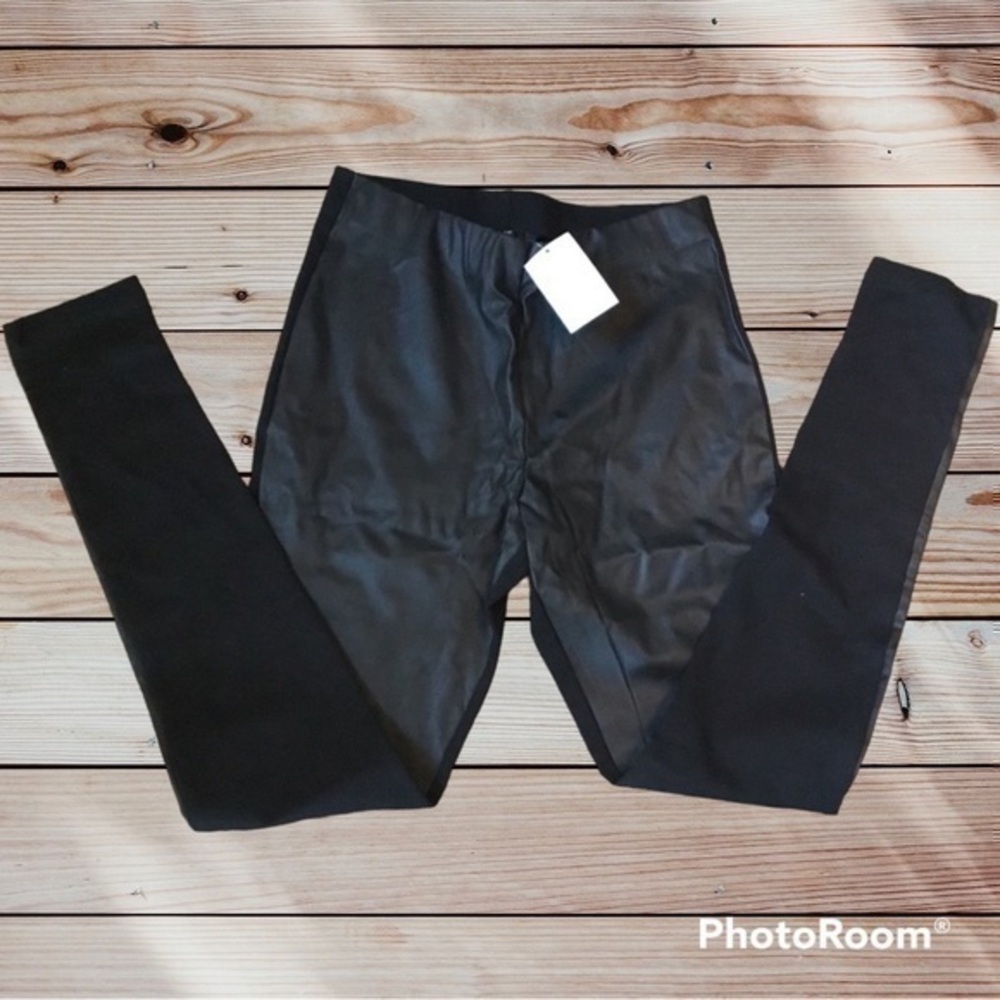 ✨ Faux leather leggings pants H&M Black